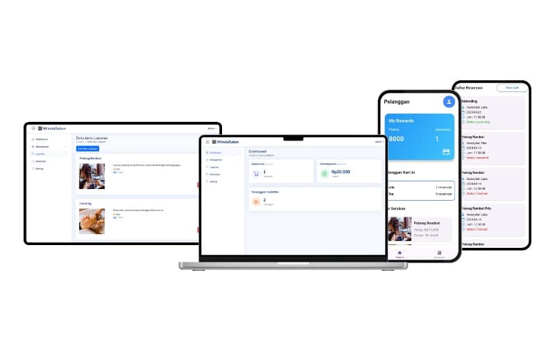 Multiplatform Customer Reservation & Salon Management Ecosystem