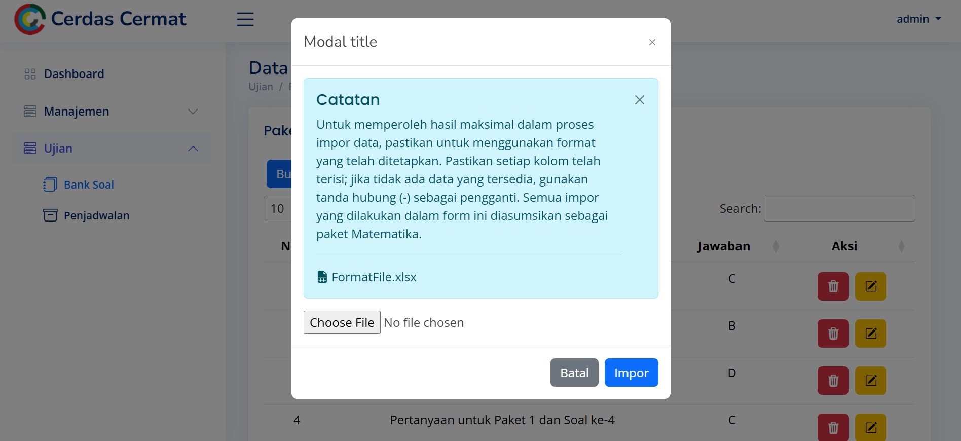Computer-Based Test (CBT) - Olimpiade Akuntansi Vokasi 2024 screenshot 6